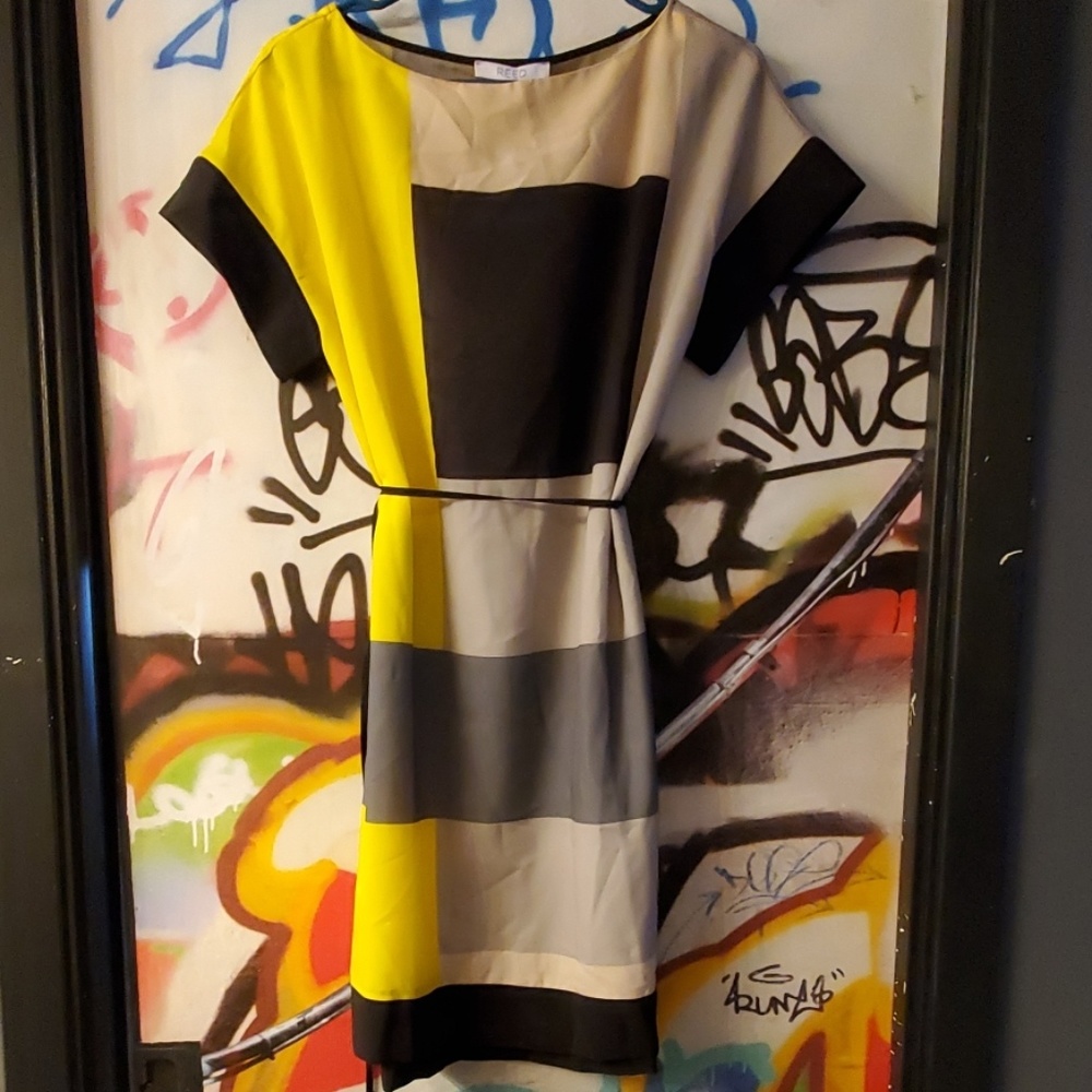 Reed Colorblocked Shift Dress